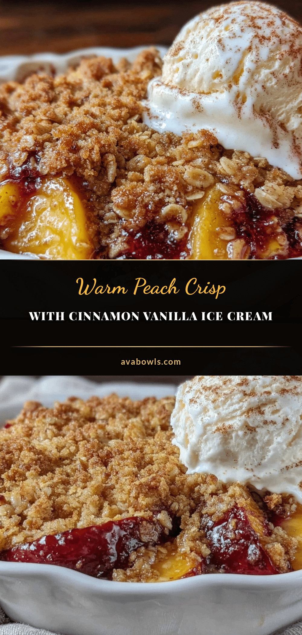 cozy peach crisp recipe