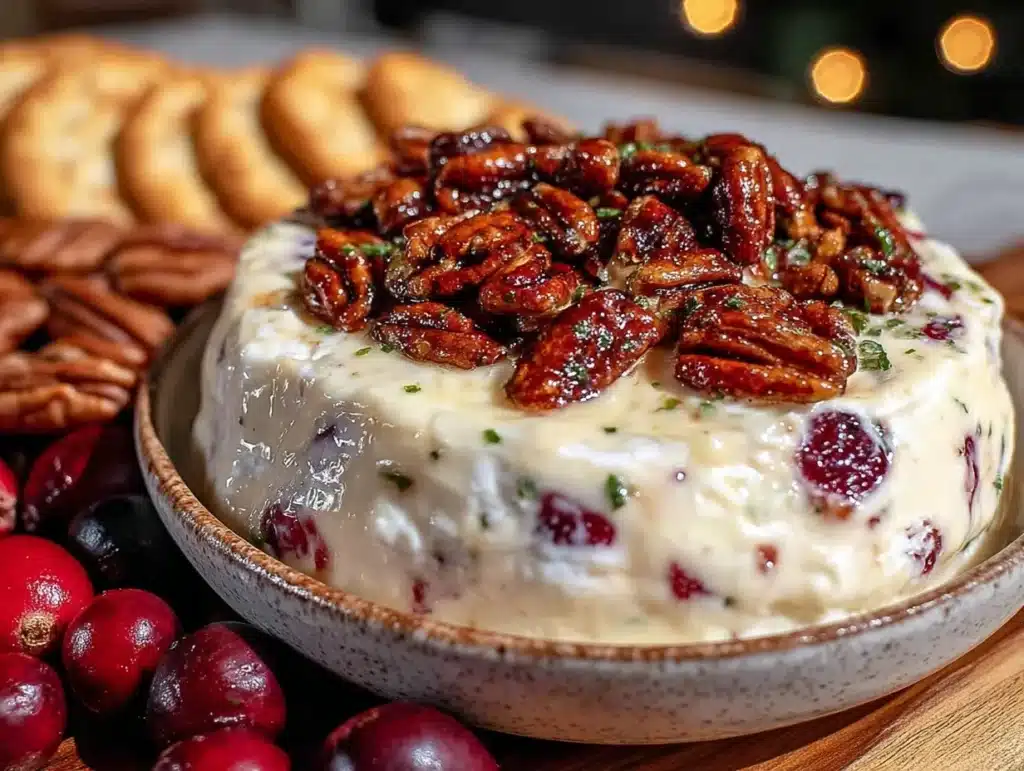cranberry jalapeño cream cheese dip - featured image