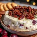 cranberry jalapeño cream cheese dip - featured image