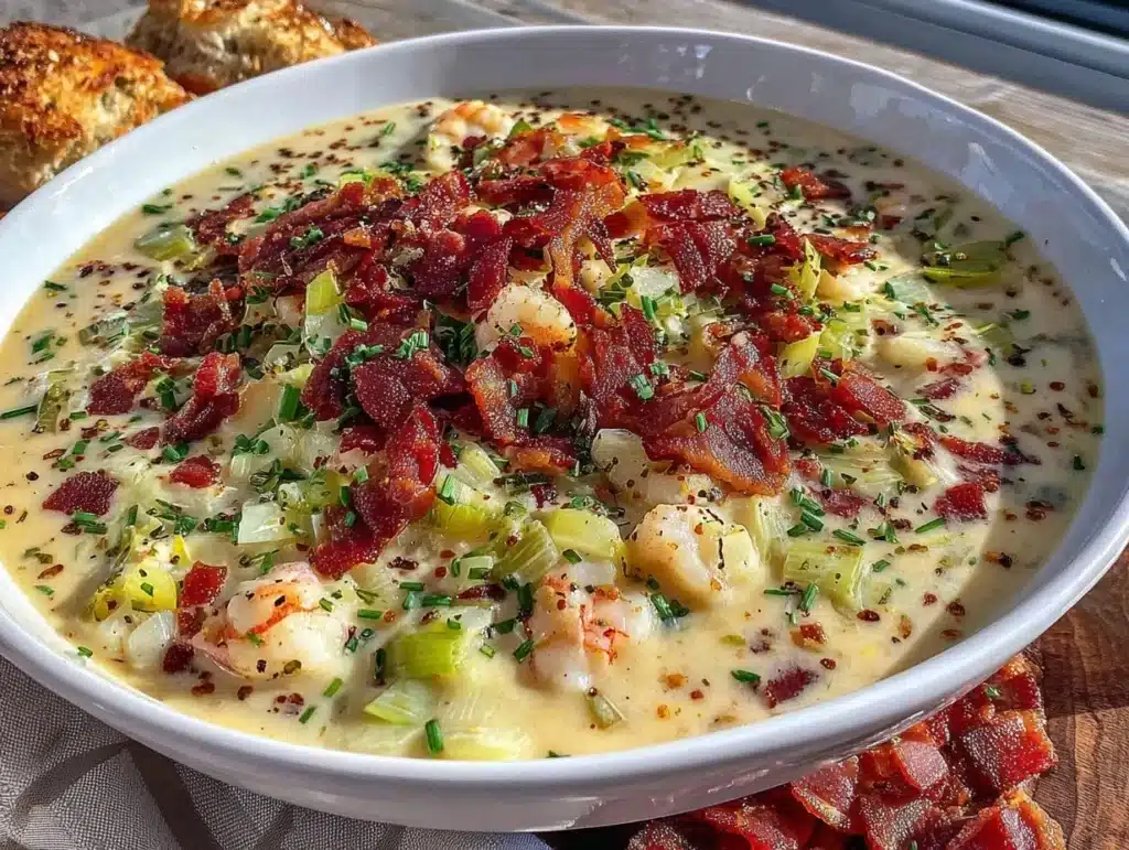 creamy clam chowder - featured image