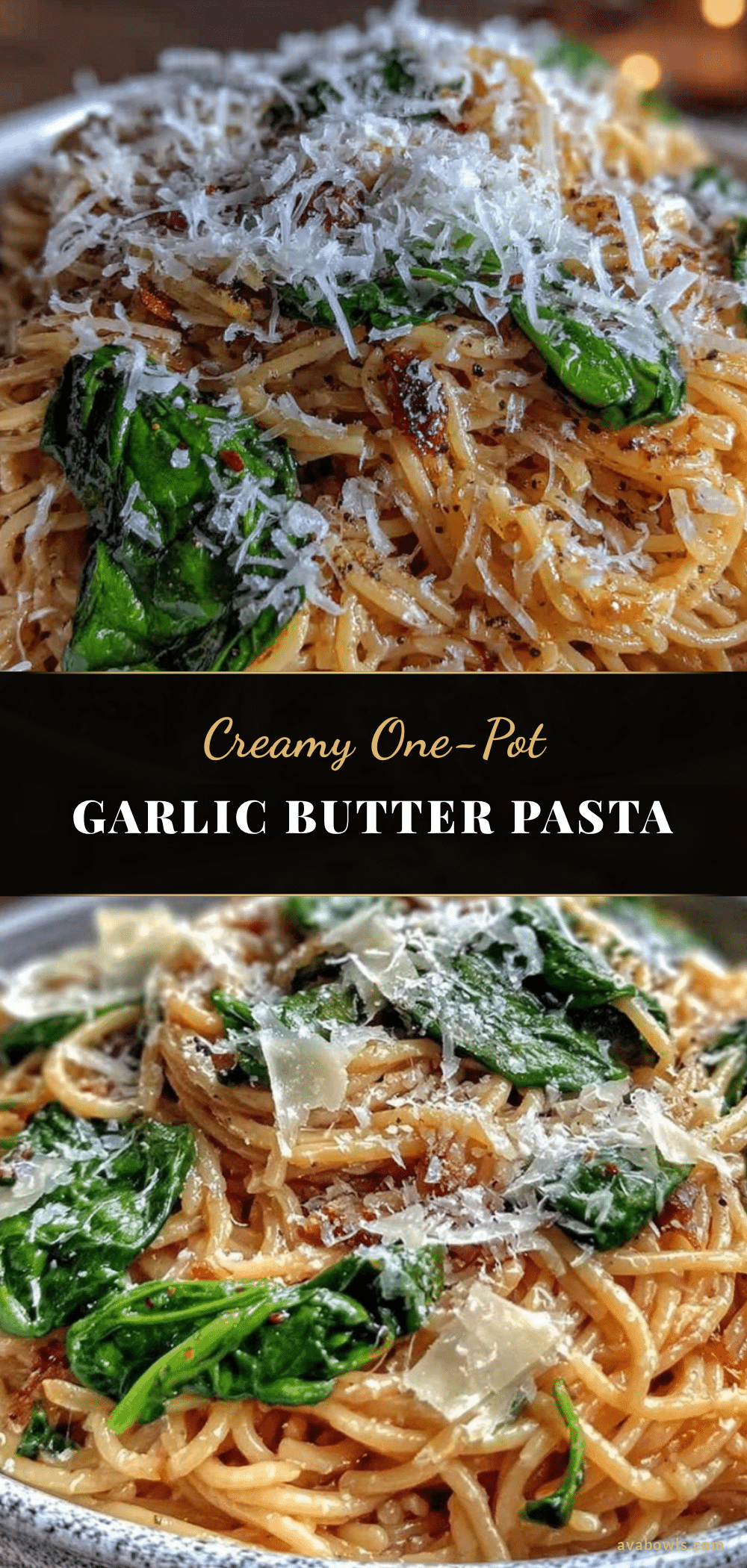 creamy one-pot garlic butter pasta recipe