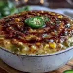 creamy roasted Hatch chile and corn bisque - featured image