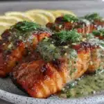 crispy air fryer salmon fillets - featured image