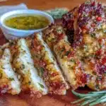 crispy garlic herb chicken thighs - featured image