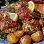 crispy lemon herb chicken - featured image