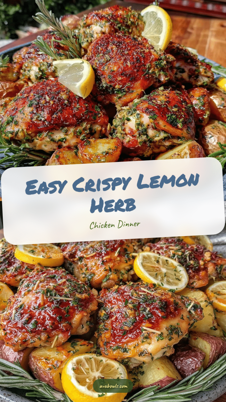 crispy lemon herb chicken recipe