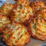 crispy make-ahead garlic herb duchess potatoes - featured image