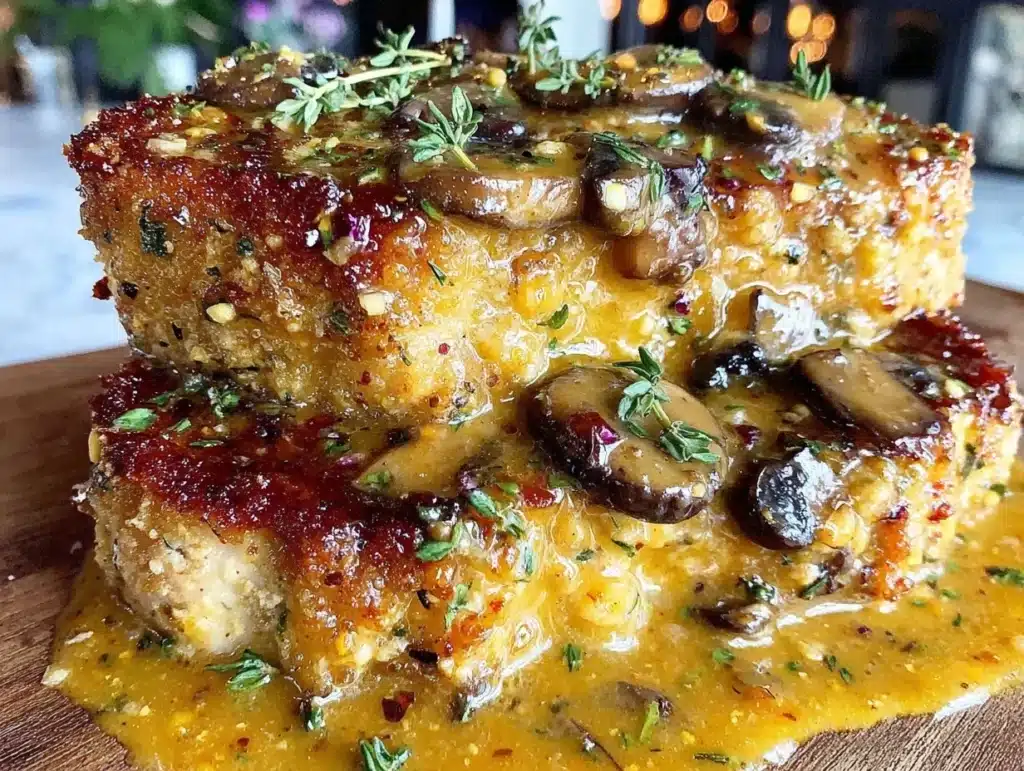 crispy pan-seared pork chops - featured image