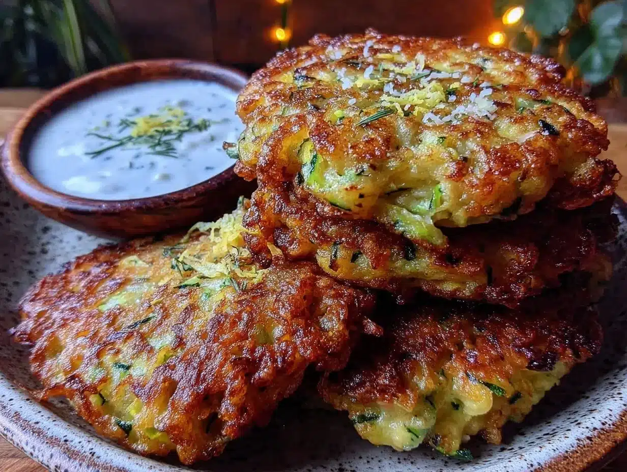 crispy parmesan zucchini fritters preparation steps
