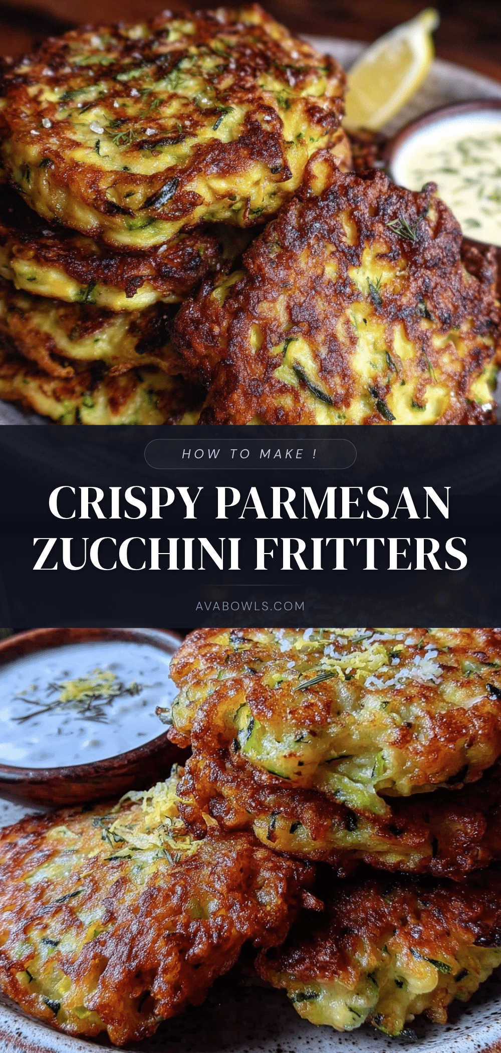crispy parmesan zucchini fritters recipe