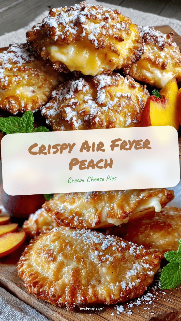 crispy peach cream cheese hand pies recipe