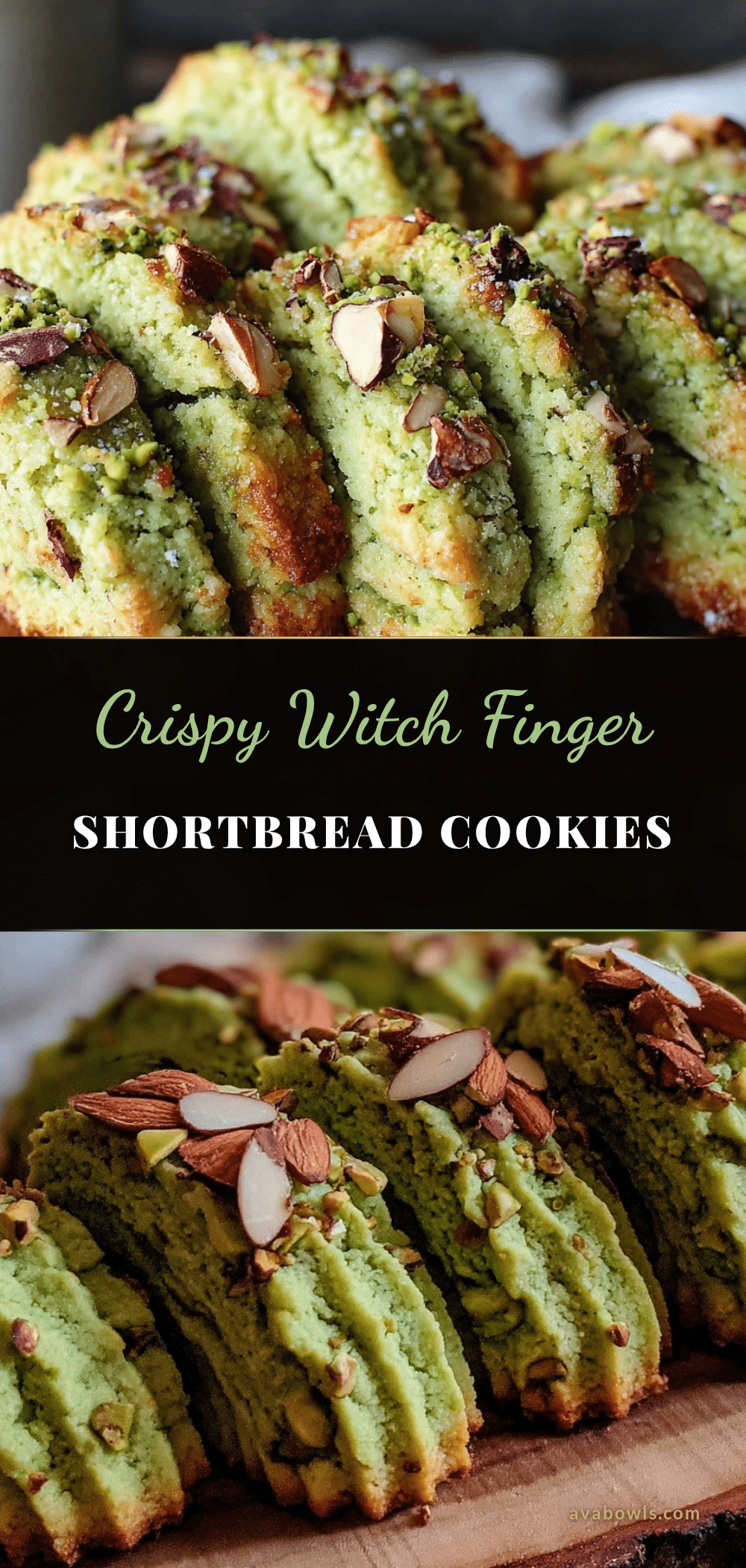 crispy witch finger shortbread cookies recipe
