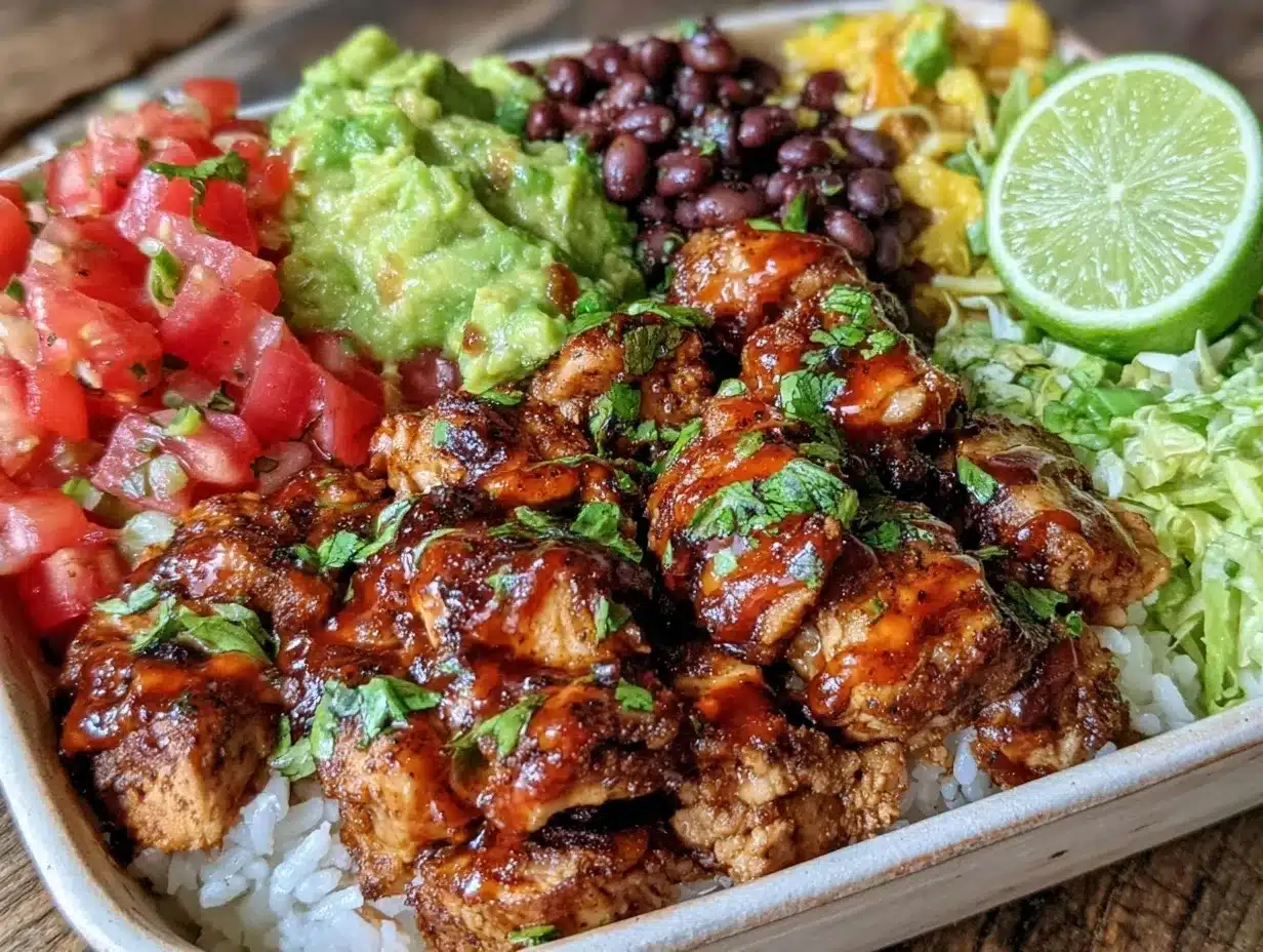 easy chipotle-style burrito bowl preparation steps