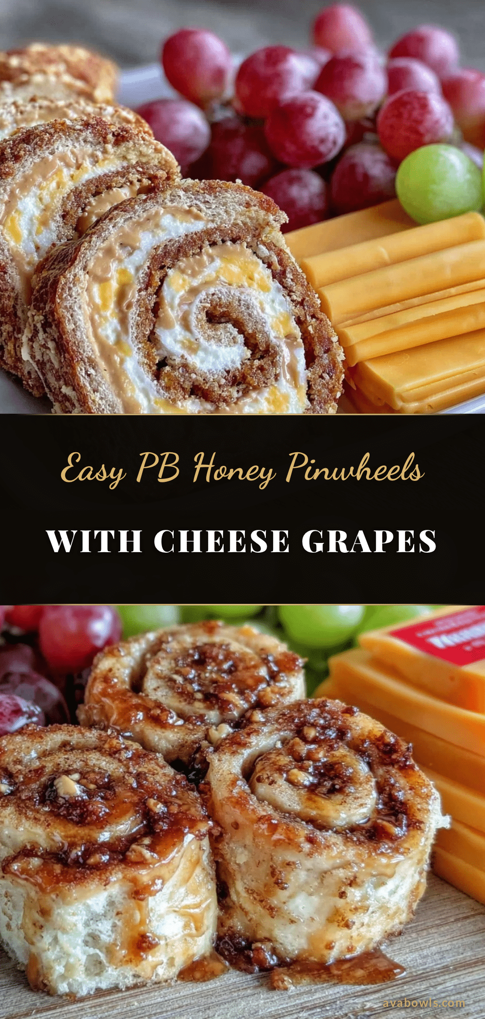 easy pb honey pinwheel recipe