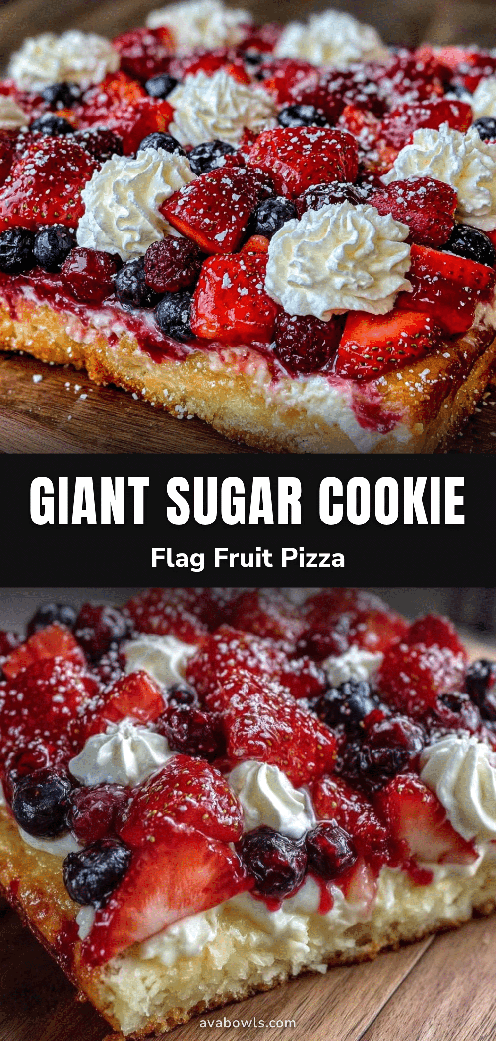 festive flag fruit pizza recipe