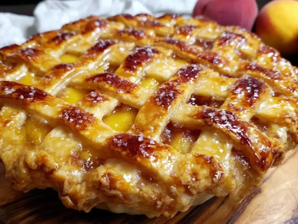 fresh peach pie - featured image