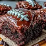 game day touchdown brownies - featured image