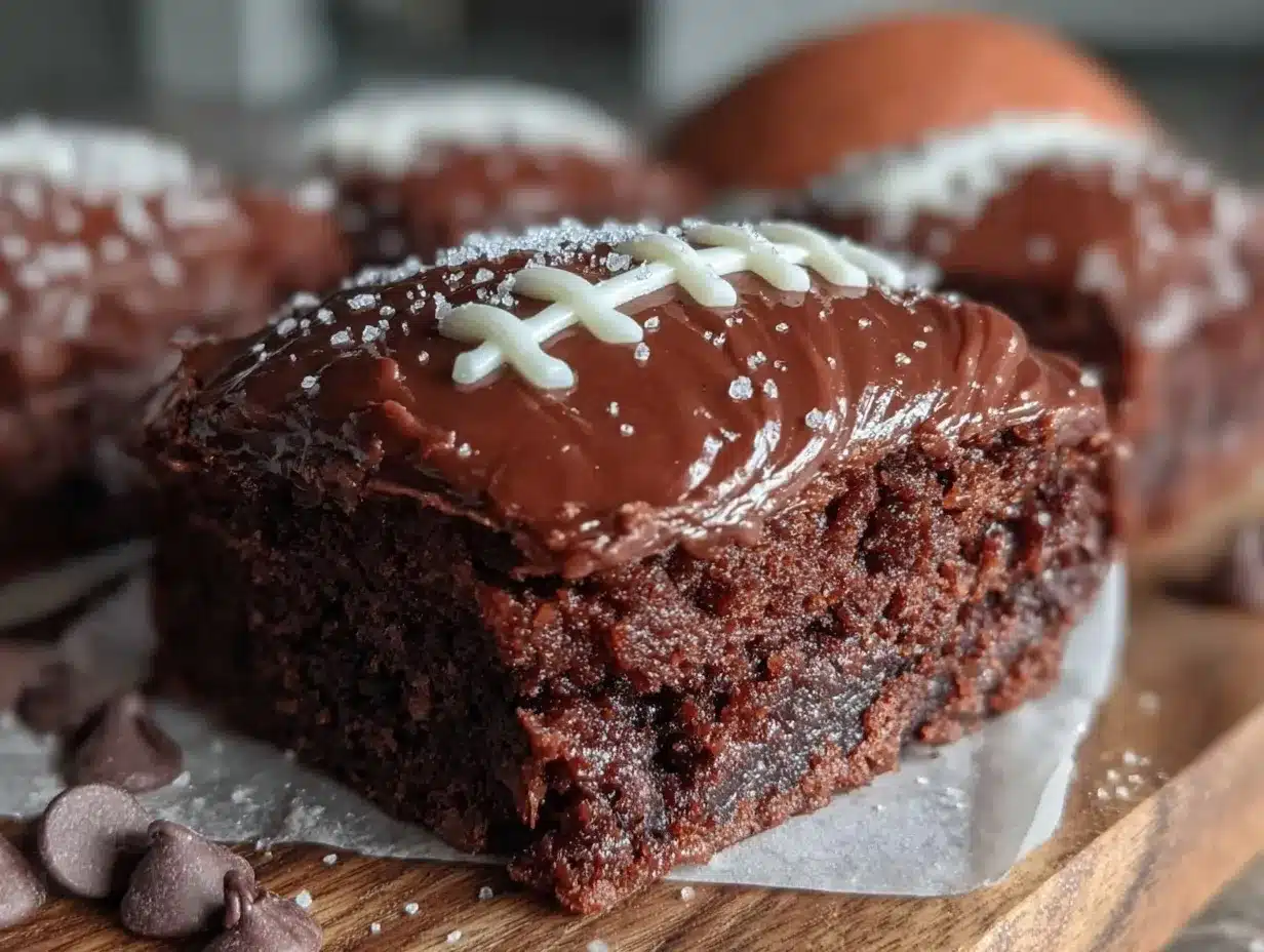 game day touchdown brownies preparation steps