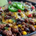 ground beef taco skillet - featured image