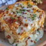 Hatch green chile chicken enchilada casserole - featured image
