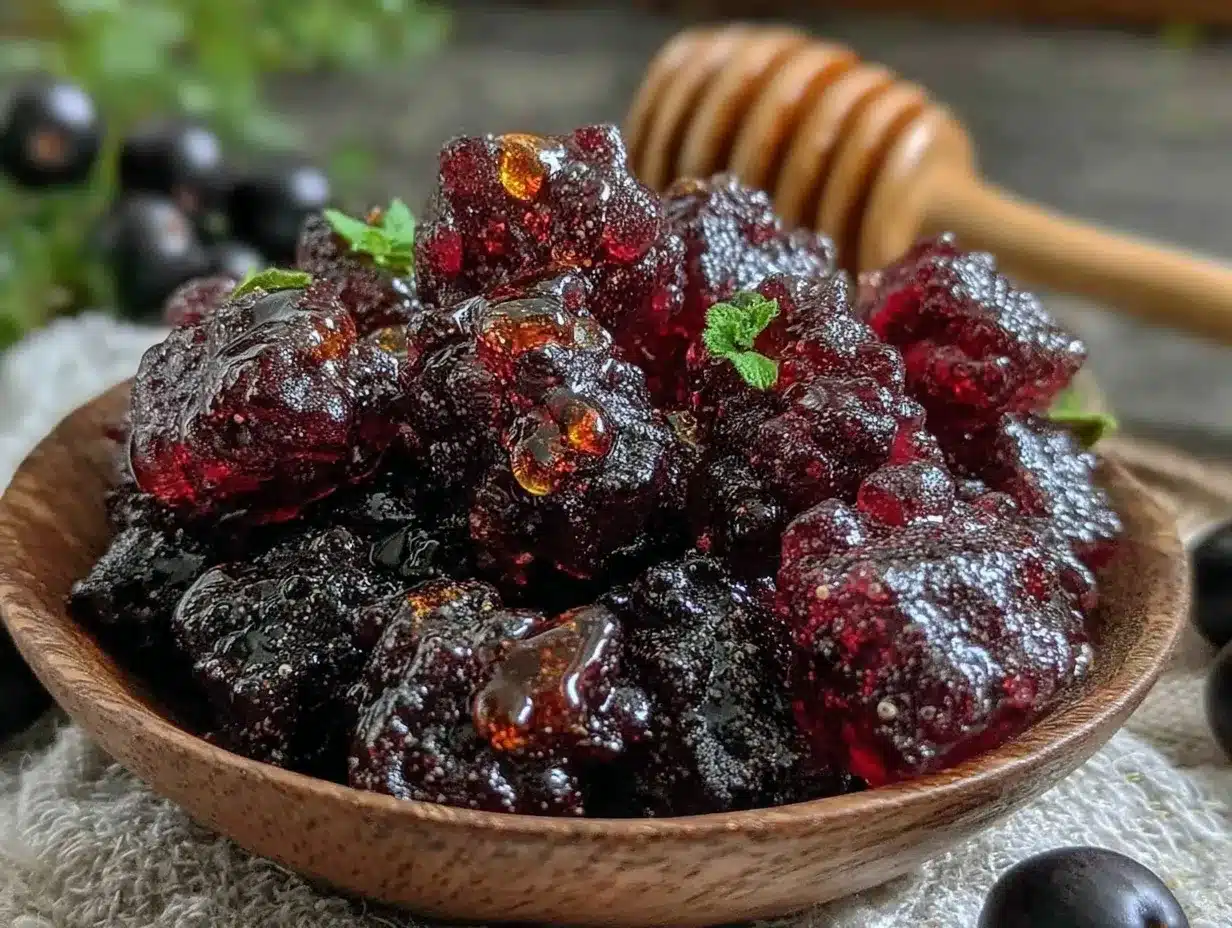 homemade elderberry gummy bears preparation steps