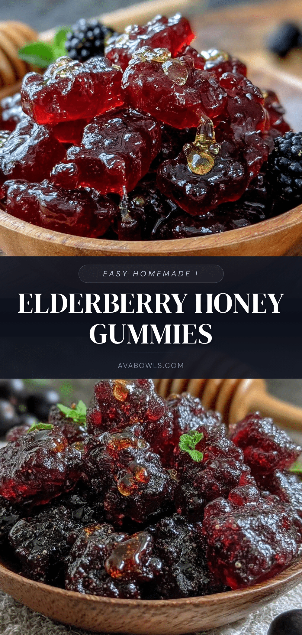 homemade elderberry gummy bears recipe