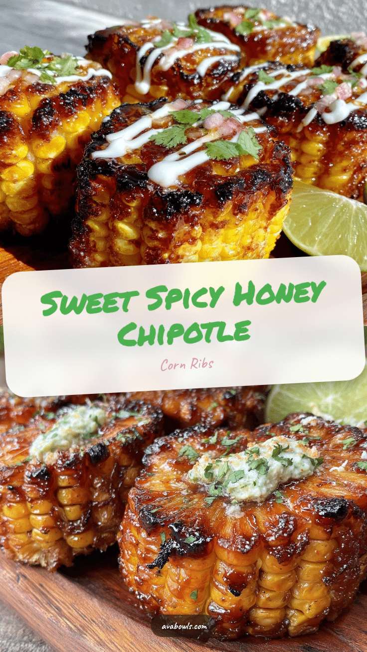 honey chipotle grilled corn ribs recipe