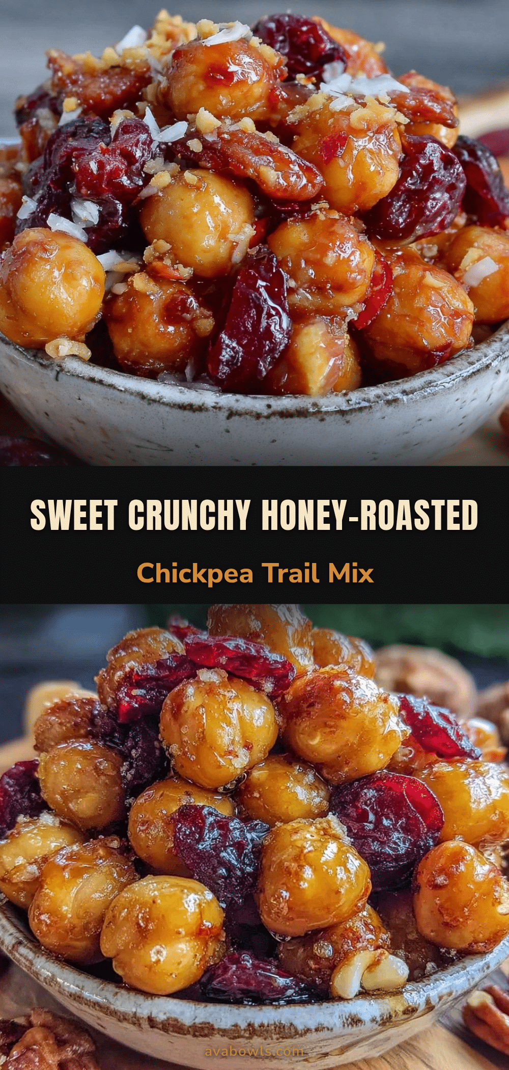 honey-roasted chickpea trail mix recipe