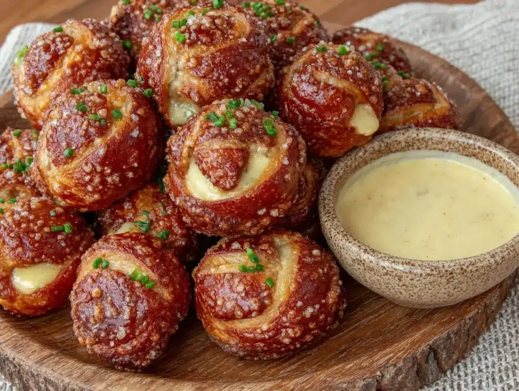 jalapeño popper stuffed pretzel bites - featured image