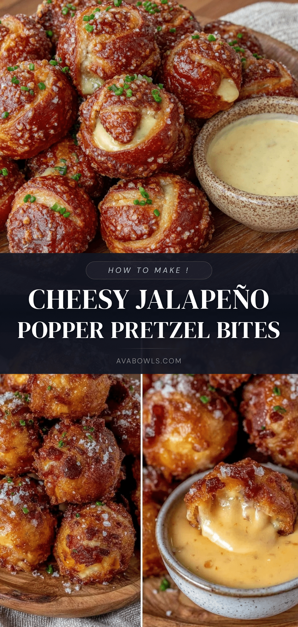 jalapeño popper stuffed pretzel bites recipe