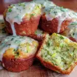 lemon poppy seed zucchini muffins - featured image