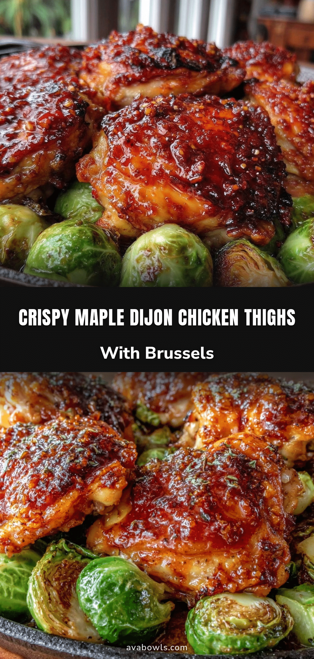 maple Dijon chicken thighs recipe