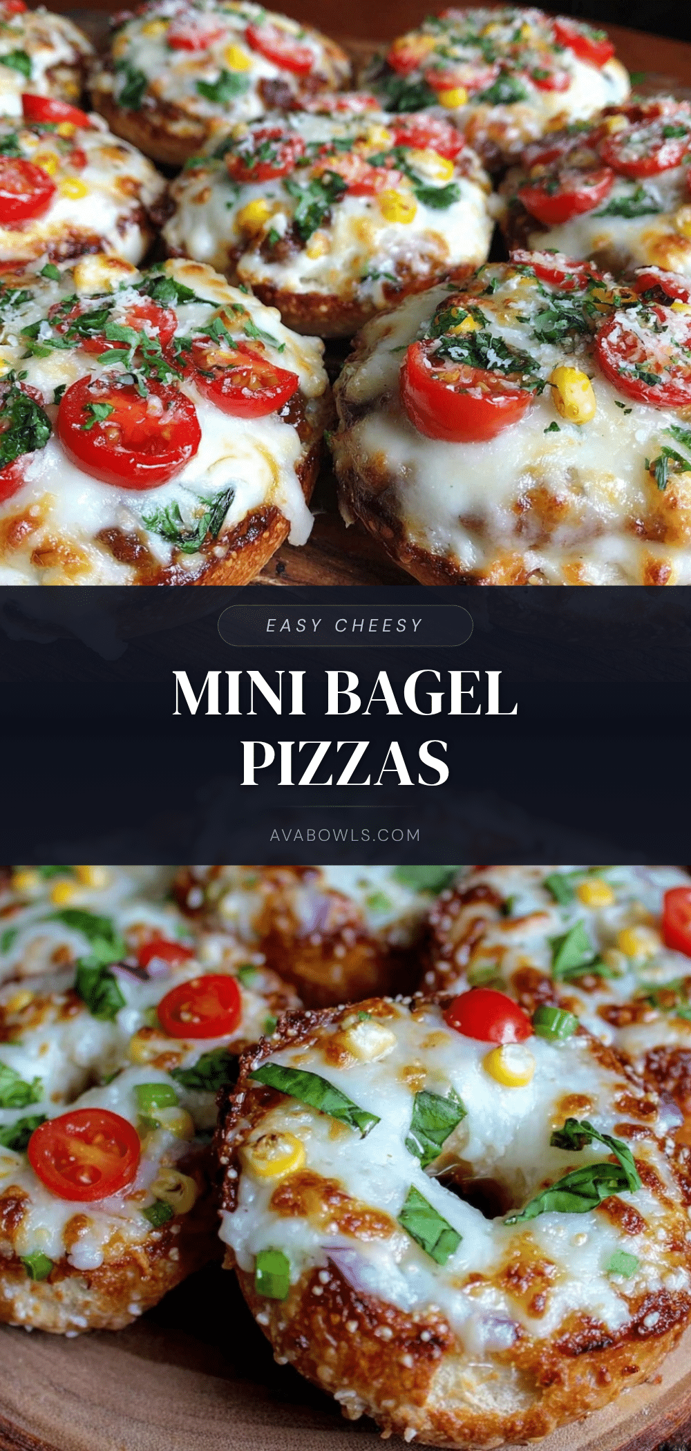 mini bagel pizzas recipe