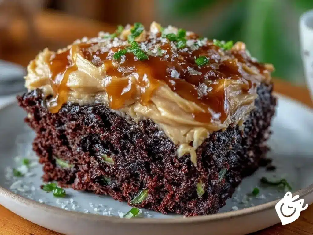 moist chocolate zucchini cake - featured image
