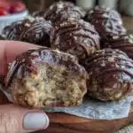 no-bake chocolate protein balls - featured image
