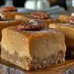 no bake pumpkin pie cheesecake bars - featured image
