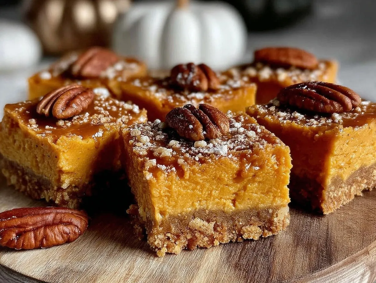 no bake pumpkin pie cheesecake bars preparation steps