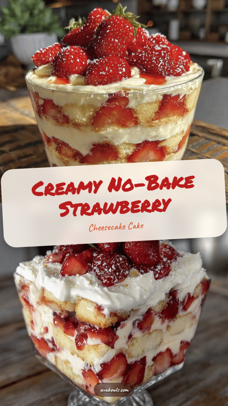 no bake strawberry cheesecake icebox cake recipe
