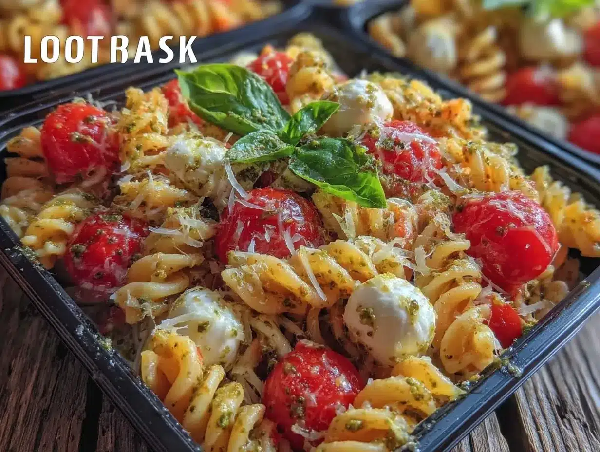 no-heat caprese pasta salad preparation steps