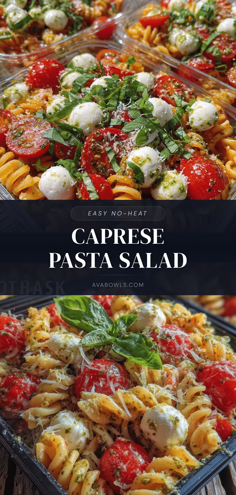 no-heat caprese pasta salad recipe