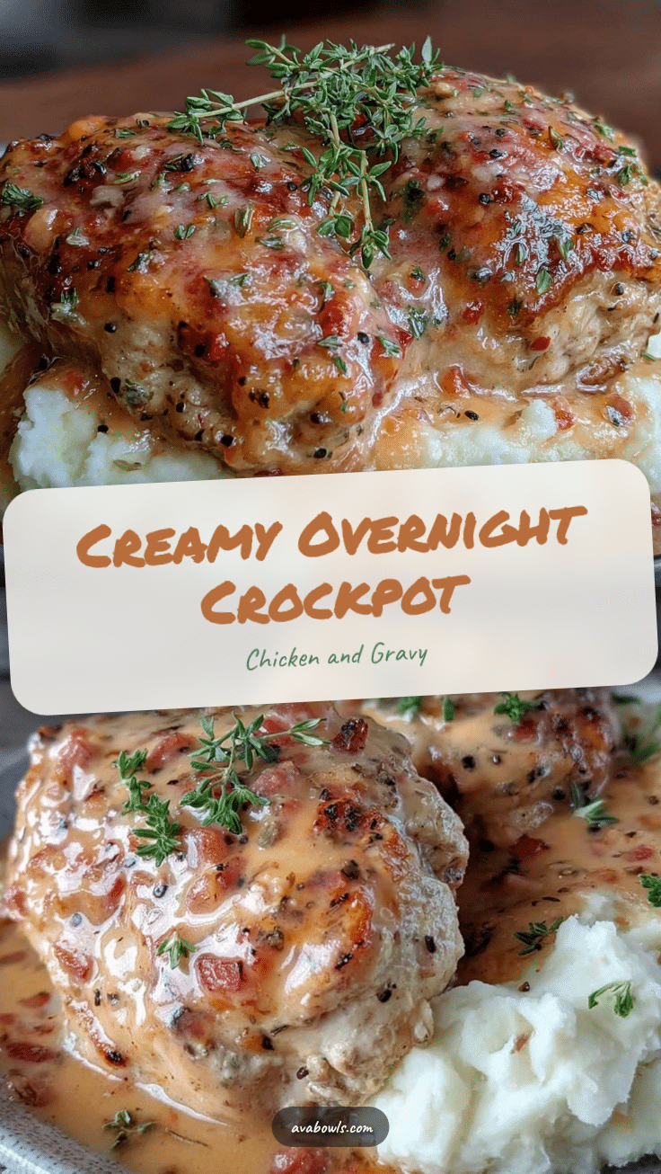 overnight crockpot chicken and gravy recipe