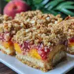 peach dessert bars - featured image