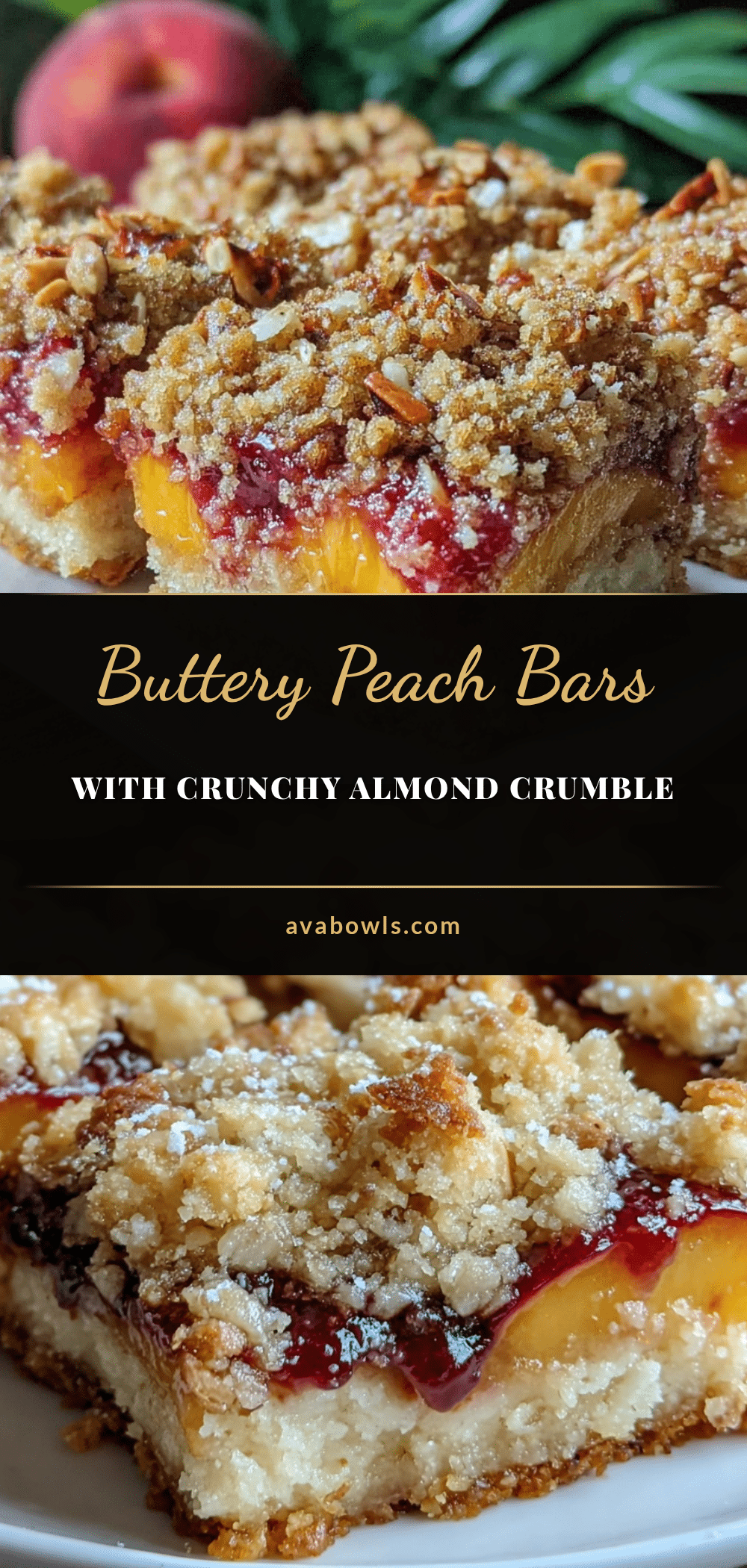peach dessert bars recipe