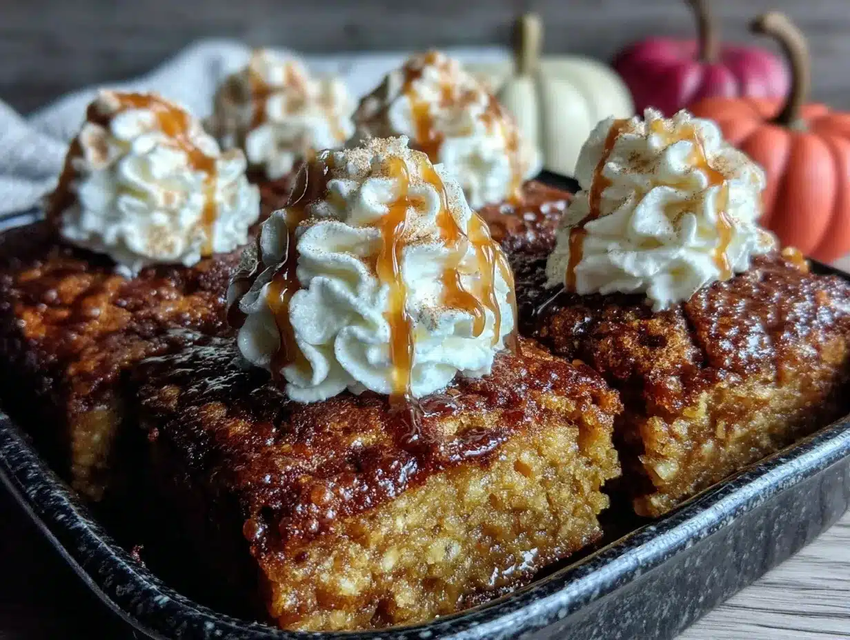 pumpkin dump cake preparation steps