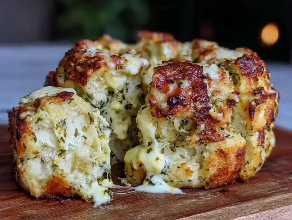 pumpkin-shaped pull-apart cheese bread - featured image