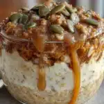 pumpkin spice overnight oats - featured image