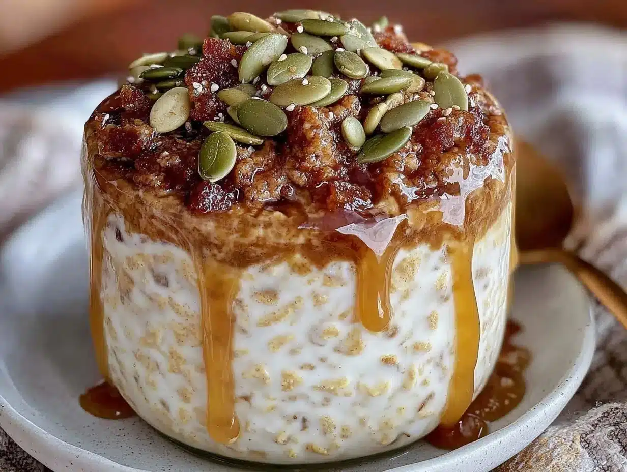 pumpkin spice overnight oats preparation steps