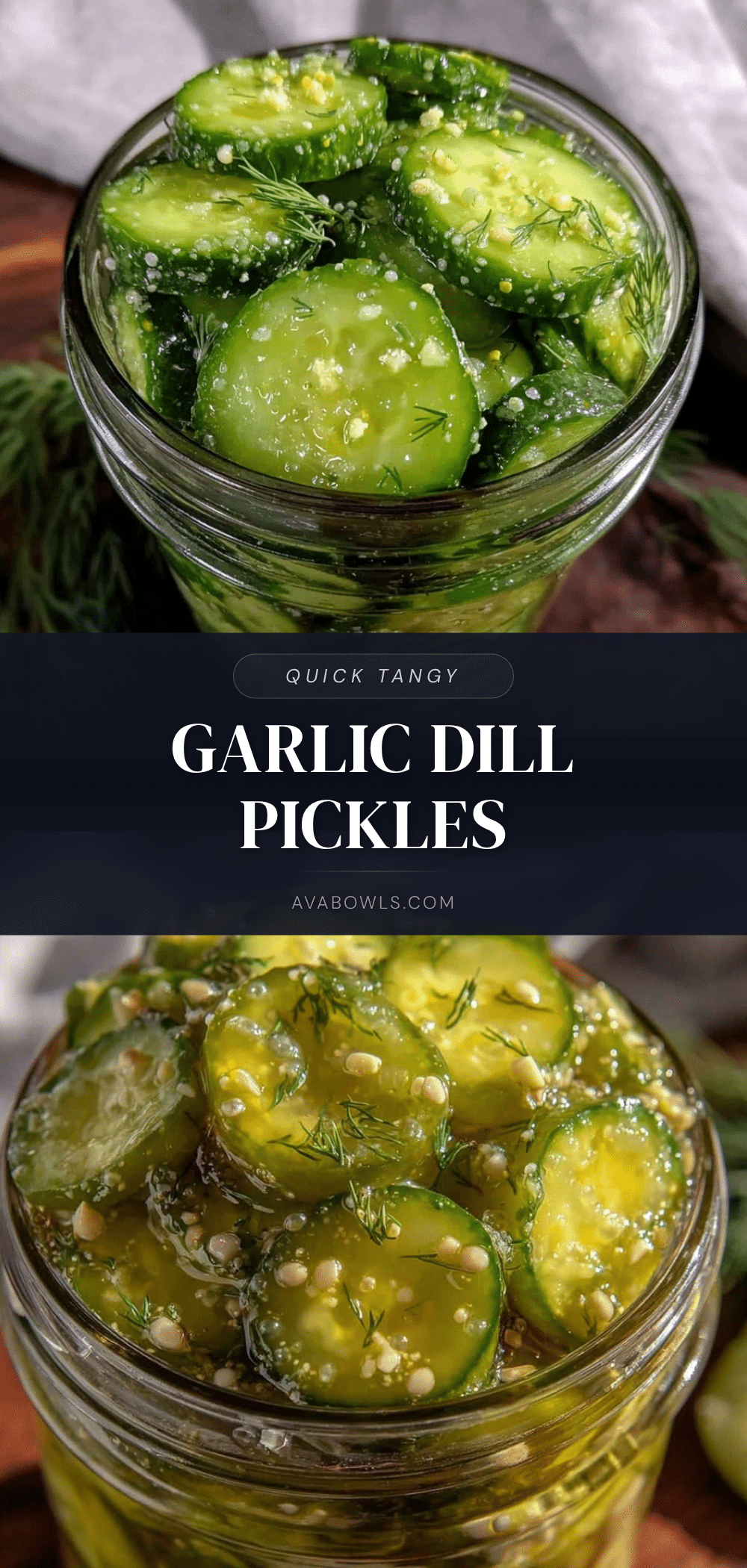 quick garlic dill refrigerator pickles recipe