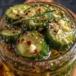quick tangy refrigerator dill pickles - featured image