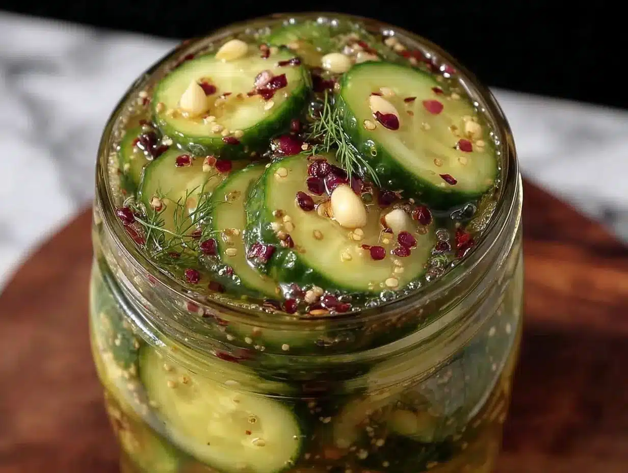 quick tangy refrigerator dill pickles preparation steps